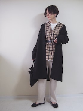 「URBAN RESEARCH Sonny Label（アーバンリサーチサニーレーベル）のアイテム（その他アウター）」を使った、MISATO さん（レディース・161cm）の冬コーディネート