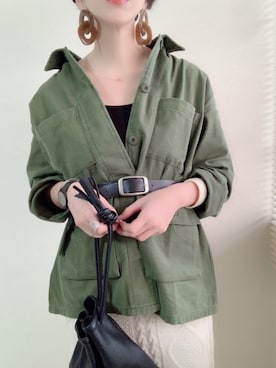 「新作」｜「アイテム（アナログ腕時計）」を使った、MISATO さん（レディース・161cm）の冬コーディネート