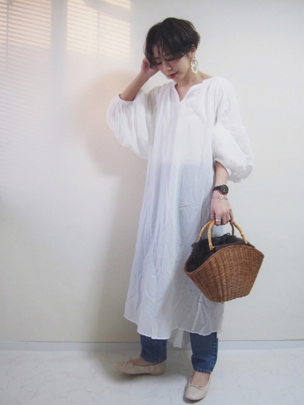 SLOBE IENA  BAGMATI ファーツキカゴバッグ BAGMATI/バグマティ SLOBE別注 ファーカゴバッグ（かごバッグ）｜SLOBE