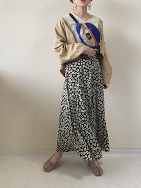 「グレゴリー」｜「アイテム（ブルゾン）」を使った、MISATO さん（レディース・161cm）の春コーディネート