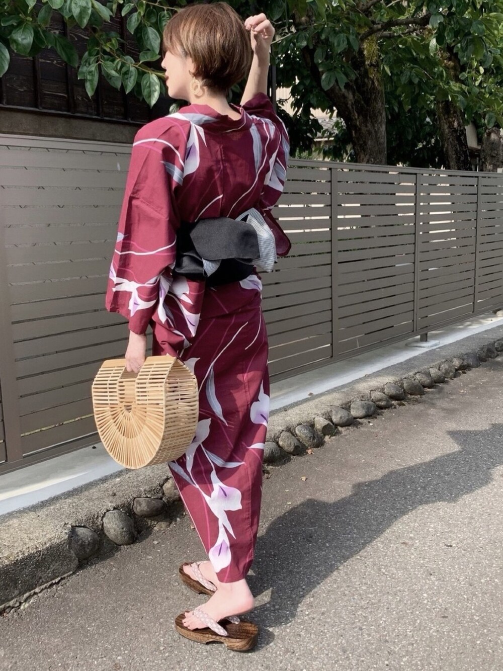 浴衣を使った「ボルドー」の人気ファッションコーディネート - WEAR 