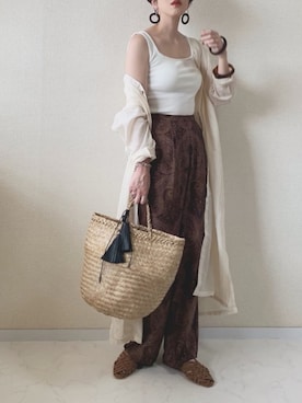 「LOWRYS FARM（ローリーズファーム）のヘンケイバングル　831862（バングル/リストバンド）」を使った、MISATO さん（レディース・161cm）の夏コーディネート