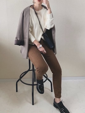 「AZUL ENCANTO」｜MISATO さん（レディース・161cm）の秋コーディネート