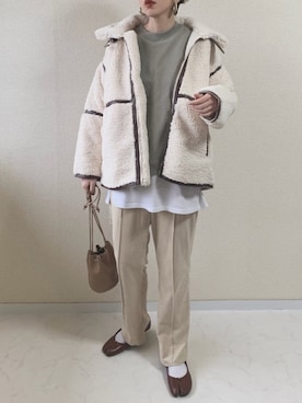 「Auntmaries」｜MISATO さん（レディース・161cm）の冬コーディネート