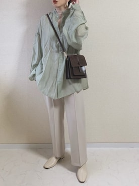 「UNE MANSION（ユヌマンション）のソックスショートブーツ（ブーツ）」を使った、MISATO さん（レディース・161cm）の冬コーディネート