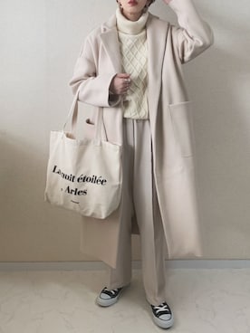 「DHOLIC（ディーホリック）のアイテム（その他アウター）」を使った、MISATO さん（レディース・161cm）の冬コーディネート
