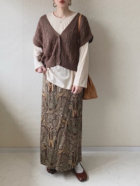 「アイテム（パンプス）」を使った、MISATO さん（レディース・161cm）の春コーディネート