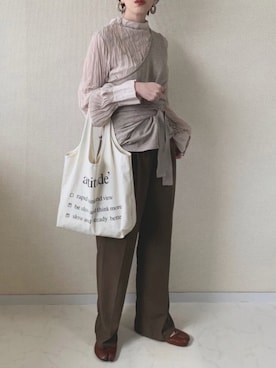「Auntmaries」｜MISATO さん（レディース・161cm）の春コーディネート
