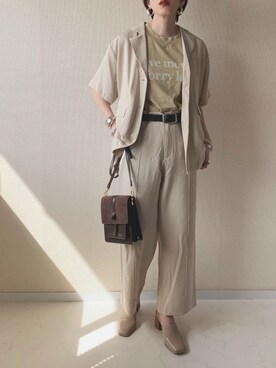 MISATO さんの「Vinatge Leather Belt」を使ったコーディネート