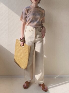 「OpenCLOSE（オープンクローズ）のアイテム（バッグ）」を使った、MISATO さん（レディース・161cm）の夏コーディネート