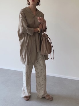 「OpenCLOSE（オープンクローズ）のアイテム（バッグ）」を使った、MISATO さん（レディース・161cm）の夏コーディネート