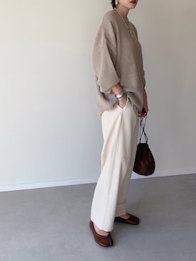 「DONOBAN（ドノバン）のアイテム（シューズ）」を使った、MISATO さん（レディース・161cm）の秋コーディネート
