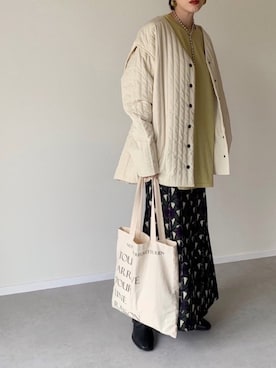 「select MOCA（セレクトモカ）のアイテム（その他アウター）」を使った、MISATO さん（レディース・161cm）の秋コーディネート