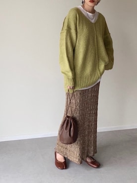 「DONOBAN（ドノバン）のアイテム（シューズ）」を使った、MISATO さん（レディース・161cm）の秋コーディネート