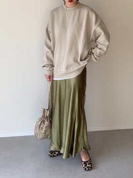 「Lavish Gate（ラヴィッシュゲート）のアイテム」を使った、MISATO さん（レディース・161cm）の秋コーディネート