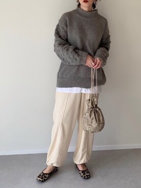 「Lavish Gate（ラヴィッシュゲート）のアイテム」を使った、MISATO さん（レディース・161cm）の秋コーディネート