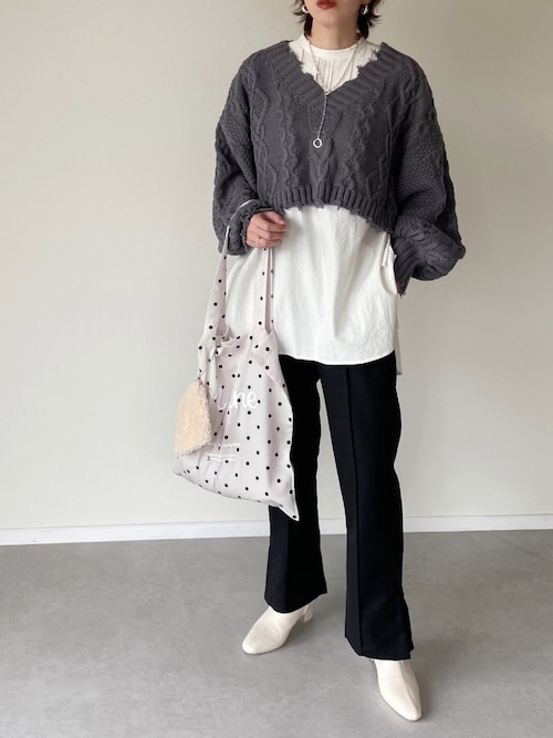 Misato Apres Jour Mignonのニット セーターを使ったコーディネート Wear