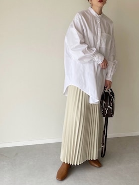 「インターファクトリー」｜MISATO さん（レディース・161cm）の冬コーディネート