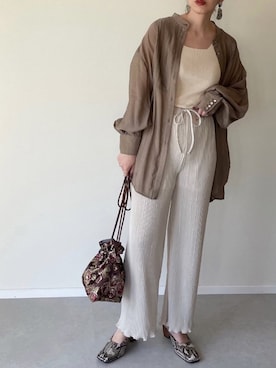 「OpenCLOSE（オープンクローズ）のアイテム（バッグ）」を使った、MISATO さん（レディース・161cm）の春コーディネート