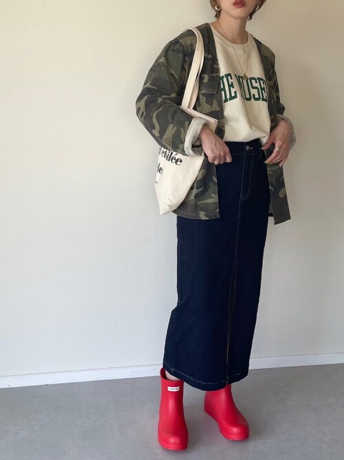 Misato Hunterのレインシューズを使ったコーディネート Wear