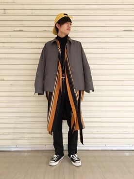 「HARE（ハレ）のアイテム（その他アウター）」を使った、HARE ルミネスト店 Aoyamaさん（メンズ・178cm）の冬コーディネート