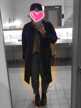 「URBAN RESEARCH（アーバンリサーチ）のアイテム（ムートンコート）」を使った、NHさん（レディース・156cm）の秋コーディネート