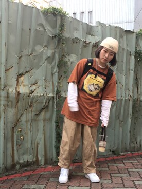 「LESS（レス）のアイテム」を使った、Afraさん（レディース・155cm）の秋コーディネート