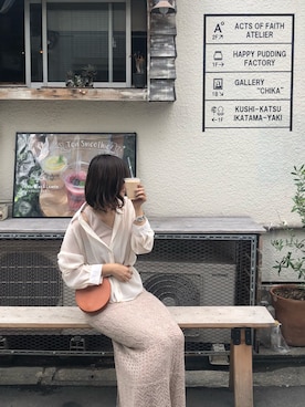 「TRUNC（トランクエイティーエイト）のアイテム（アクセサリー）」を使った、Kie さん（レディース・162cm）の秋コーディネート