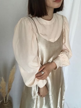 「ISOOK（アイスー）のアイテム（ワンピース/ドレス）」を使った、Kie さん（レディース・162cm）の春コーディネート