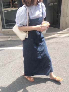 「cle（クレ）のアイテム」を使った、Kie さん（レディース・162cm）の夏コーディネート