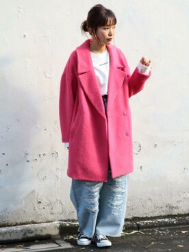 「Another Edition」｜「アイテム（その他アウター）」を使った、tomiiiiiさん（レディース・164cm）の冬コーディネート