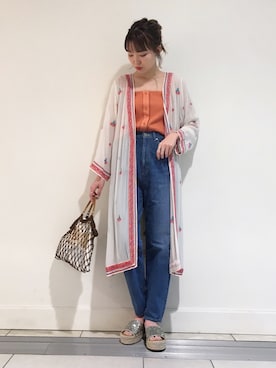 「Another Edition」｜「アイテム（キャミソール）」を使った、tomiiiiiさん（レディース・164cm）の春コーディネート