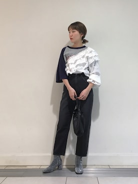 「Another Edition」｜「アイテム（ブーツ）」を使った、tomiiiiiさん（レディース・164cm）の冬コーディネート