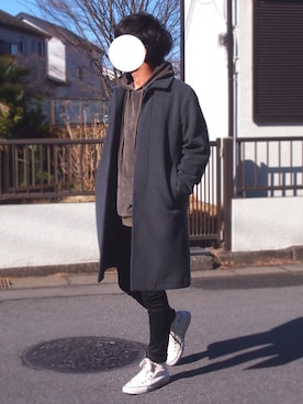 teaさん（メンズ・171cm）の冬コーディネート