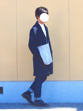 「Dr. Martens（ドクターマーチン）のDr.Martens (ドクターマーチン)/1461 3EYE GIBSON SHOES（その他シューズ）」を使った、teaさん（メンズ・171cm）の春コーディネート