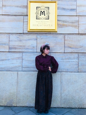 「ビンテージシャツ」｜もふやまさん（レディース・152cm）の秋コーディネート