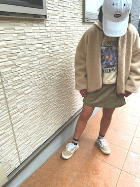 「LACEEQ（ラシーク）のアイテム」を使った、miiiさん（キッズ・140cm）の春コーディネート