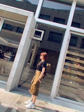 「Mo&Co.（モーアンドコー）のアイテム」を使った、-煎餅少女-さん（レディース・155cm）の夏コーディネート