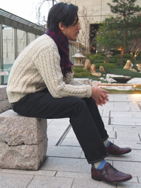 93さん（メンズ・183cm）の冬コーディネート