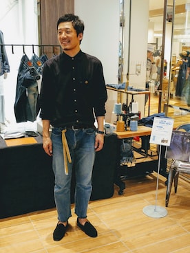 「45R」｜「アイテム（その他）」を使った、93さん（メンズ・183cm）の夏コーディネート