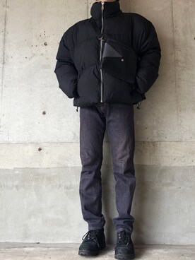 MAITO 마이토　さんの「スタンド カラー ショート ペディン 中綿ジャケット」を使ったコーディネート