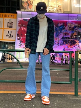 「FOG ESSENTIALS（エフオージーエッセンシャルズ）のアイテム（帽子）」を使った、Rxoさん（メンズ・176cm）の春コーディネート