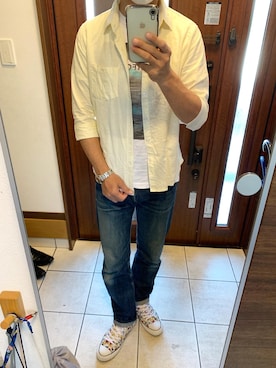 「スニーカー男子」｜non._.1112さん（メンズ・172cm）の春コーディネート