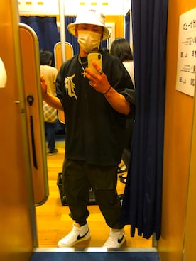 「BlackEyePatch（ブラックアイパッチ）のアイテム（ヘアアクセサリー）」を使った、 kaitoさん（メンズ・170cm）の春コーディネート