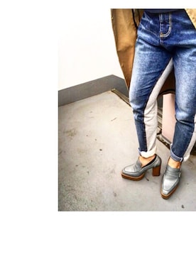 「Ameri（アメリ）のアイテム（パンツ）」を使った、YUKA  MAKINOさん（レディース・158cm）の春コーディネート