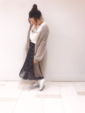 「Rouge vif la cle（ルージュヴィフラクレ）のアイテム」を使った、YUKA  MAKINOさん（レディース・158cm）の秋コーディネート