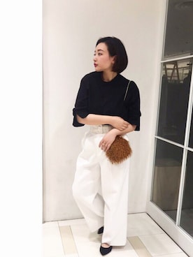 「REMME（レメ）のアイテム」を使った、YUKA  MAKINOさん（レディース・158cm）の冬コーディネート