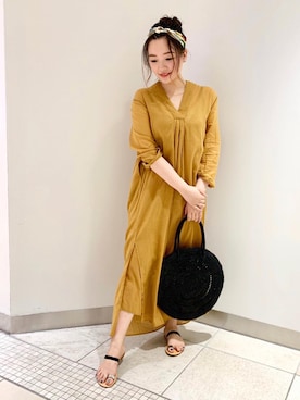 「eness（エネス）のアイテム」を使った、YUKA  MAKINOさん（レディース・158cm）の夏コーディネート