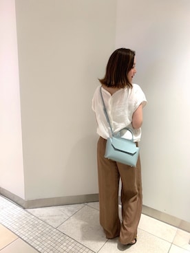 「YAHKI（ヤーキ）のアイテム」を使った、YUKA  MAKINOさん（レディース・158cm）の夏コーディネート