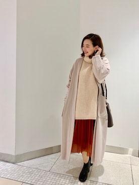 「FONCE（フォンセ）のアイテム」を使った、YUKA  MAKINOさん（レディース・158cm）の冬コーディネート